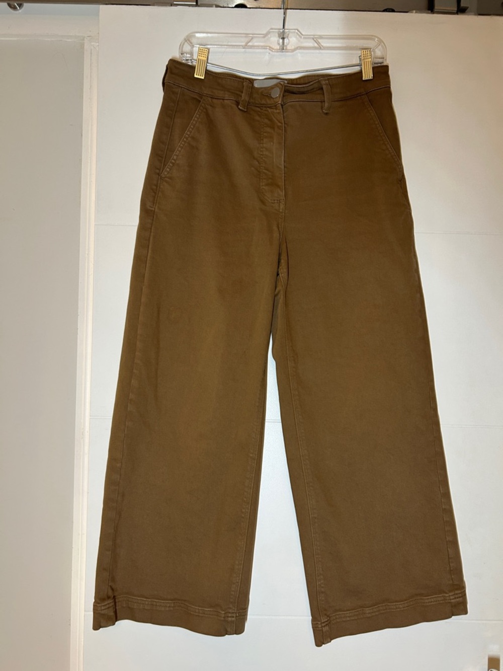 Everlane high rise crop Pant in Brown